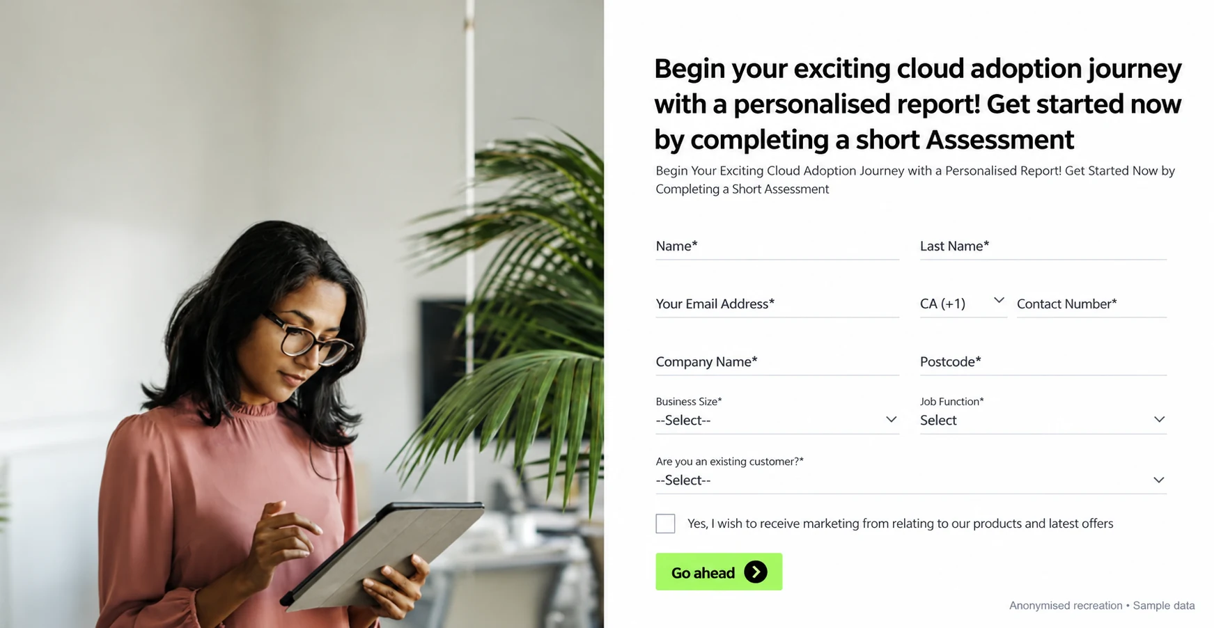 Anonymised recreation of the Cloud Campaign: Multilingual Maturity Assessments application screens